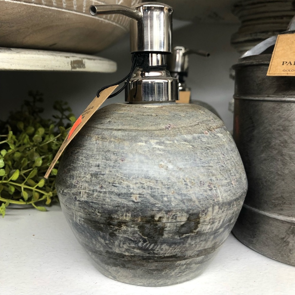 Brand new creative coop stoneware soap pump